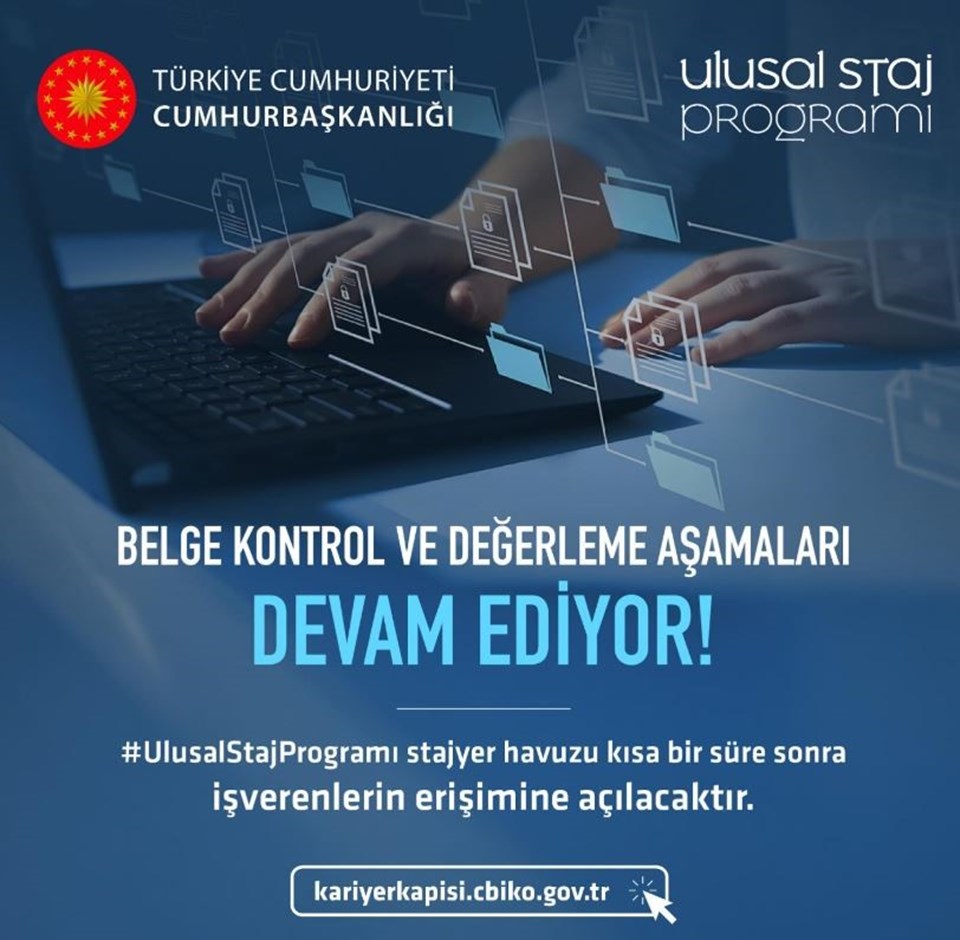 Sonuçlarda son duruma ilişkin açıklama: Ulusal Staj Programı başvuru sonuçları ne zaman açıklanacak? - 1