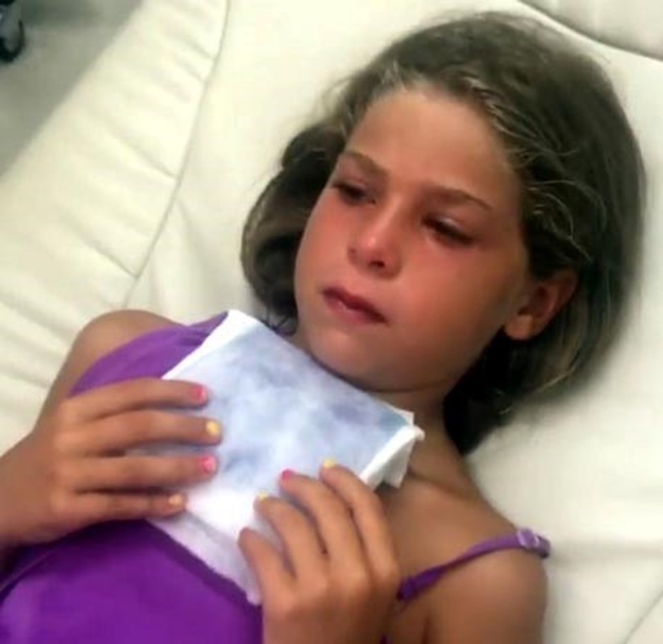 Yeliz Yeşilmen'in kızı, kızgın yağla yaralandı - 1
