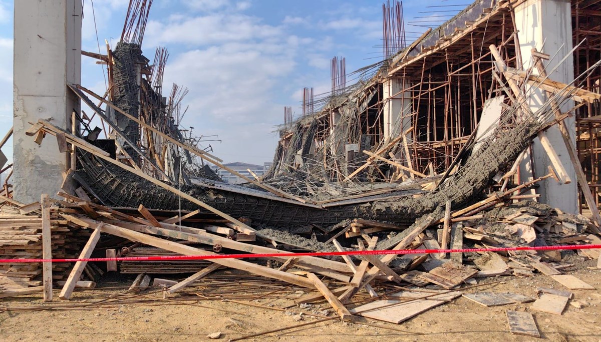 Bursa'da inşaat iskelesi çöktü: 6 işçi yaralı