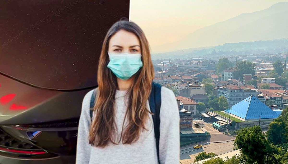 Orman yangınının dumanı kente ulaştı, her yeri kül kapladı: