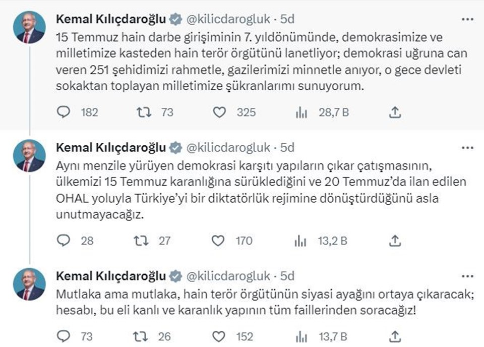 Kılıçdaroğlu'ndan '15 Temmuz' mesajı - 1
