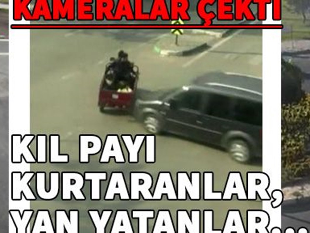 trafik kazalari mobese kameralarina yansidi