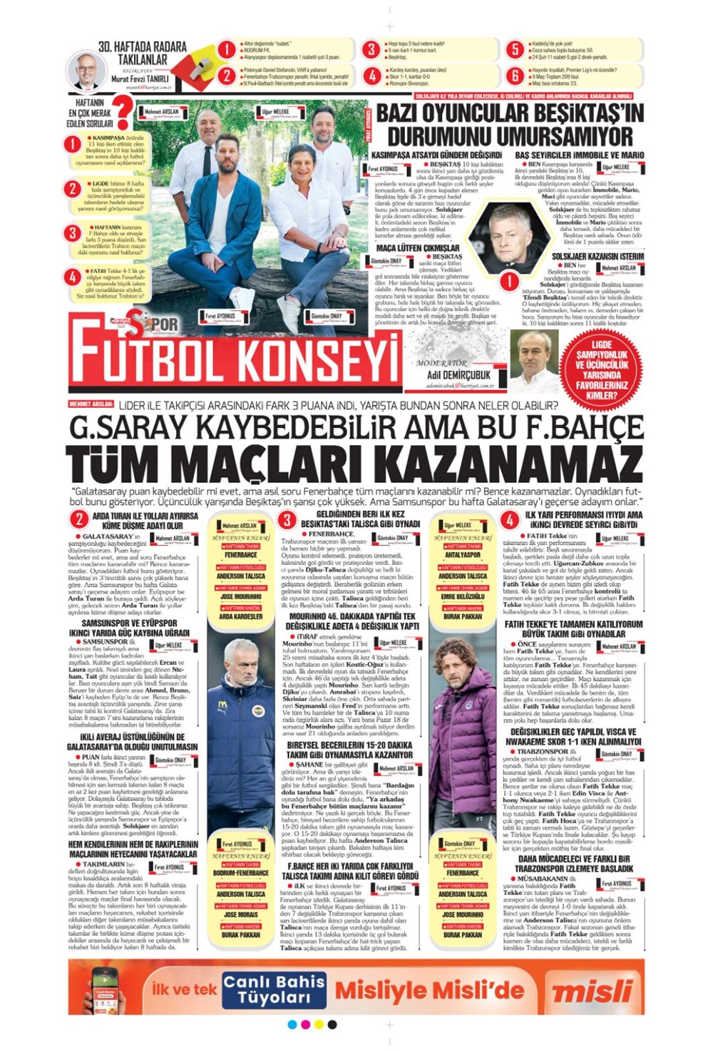 "Kevin De Bruyne derbisi" (9 Nisan 2025 spor manşetleri) - 17