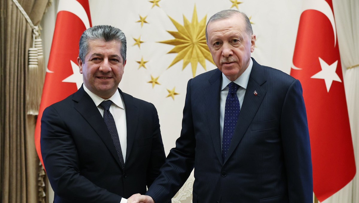 Cumhurbaşkanı Erdoğan, IKBY Başbakanı Barzani'yi kabul etti