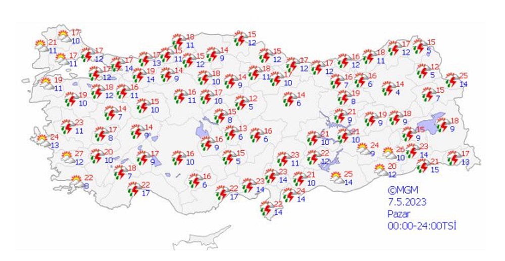 Sıcaklıklar düşüyor! 22 il için sarı kodlu uyarı (Bugün hava nasıl olacak?) - 14