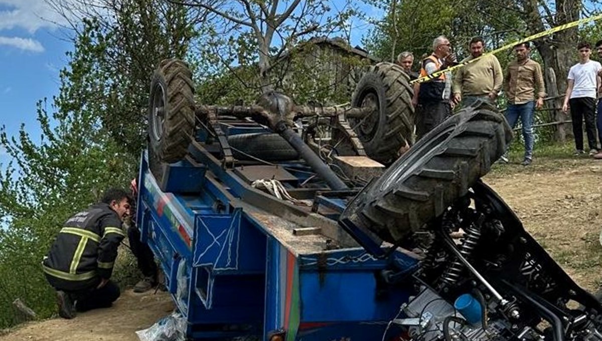 Ordu'da tarım aracı devrildi, 1 kişi hayatını kaybetti