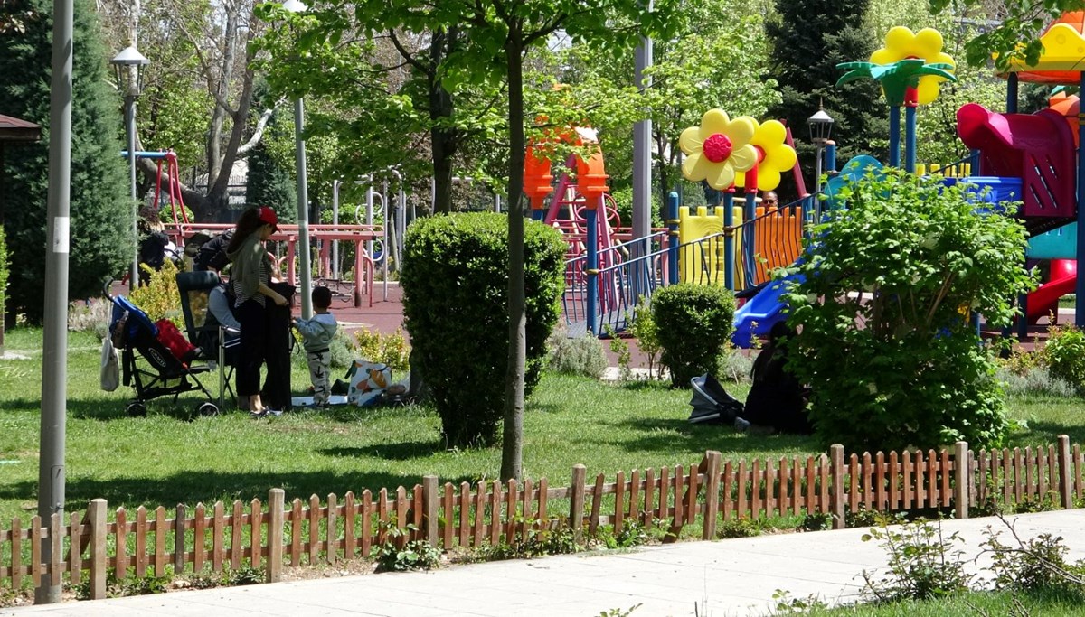 Konya'da güneşli havanın tadını çıkardılar
