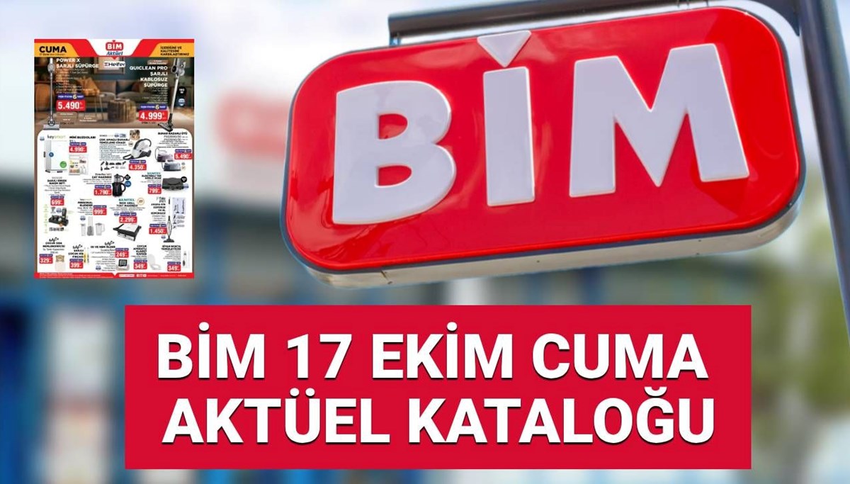 SATIŞTA: BİM 17 Ekim aktüel kataloğu 2025: Cuma günü televizyon, çay makinesi, mini buzdolabı ve otomobil ürünleri geliyor