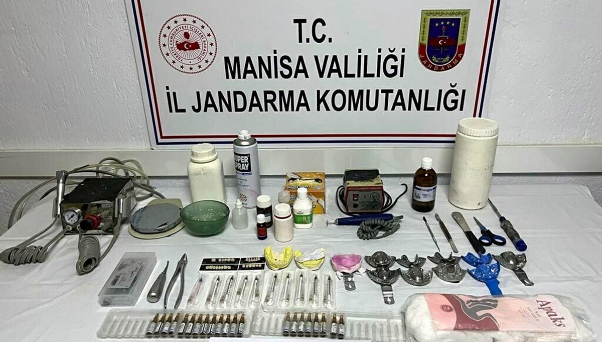 Manisa'da sahte diş hekimlerine gözaltı Manisa'da sahte diş hekimlerine gözaltı