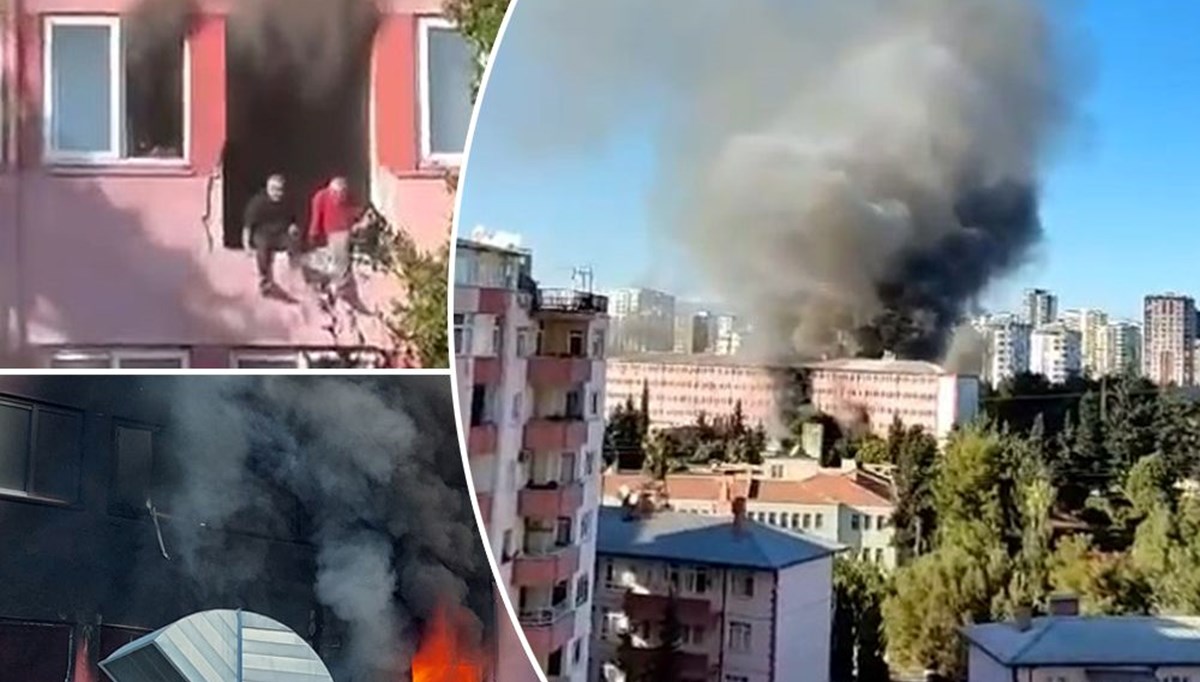 Adana’da eski devlet hastanesinde yangın Adana’da eski devlet hastanesinde yangın
