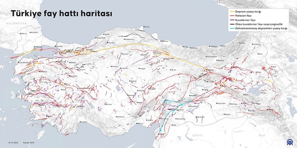 Evimin altından fay hattı geçiyor mu? 45 il ve 110 ilçe deprem riski taşıyor (2025 MTA yenilenmiş diri fay haritası) - 3