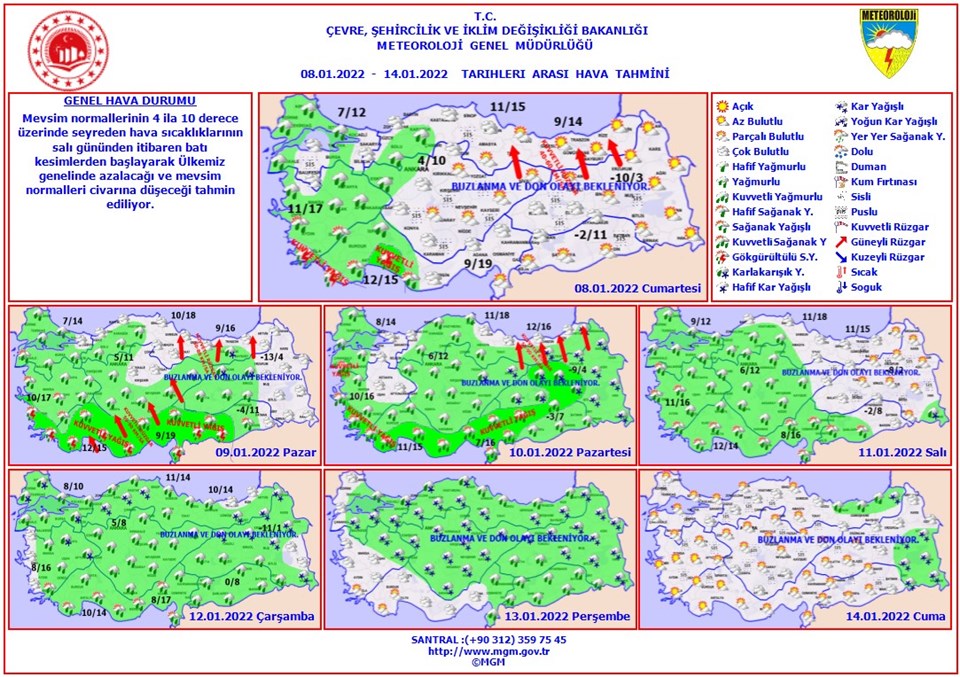 Bu hafta hava sıcaklıkları düşecek (Meteoroloji haftalık hava durumu) - 1