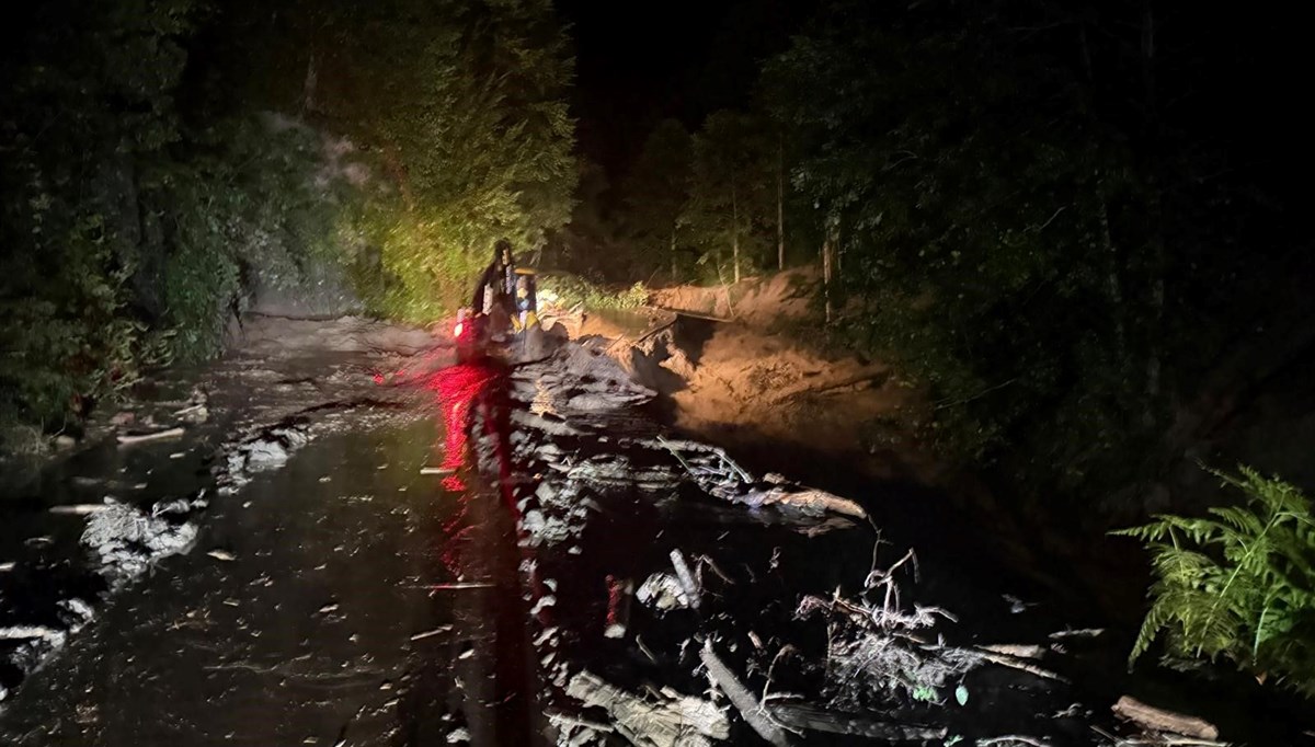 Rize'de şiddetli yağış: Sel, su baskını ve heyelan