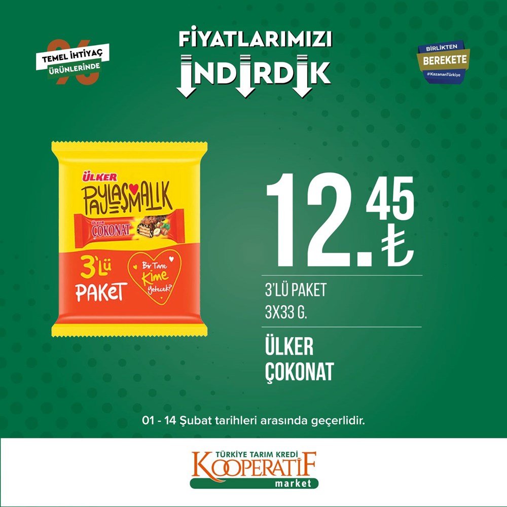 Tarım Kredi Kooperatif Market yeni indirimli ürünler listesi belli oldu (1-14 Şubat güncel indirimli ürünler kataloğu) - 8