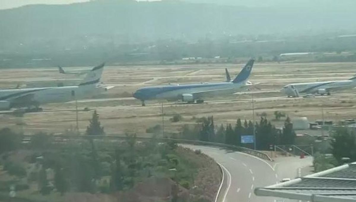 Netanyahu'nun uçağı Atina Havalimanı'nda