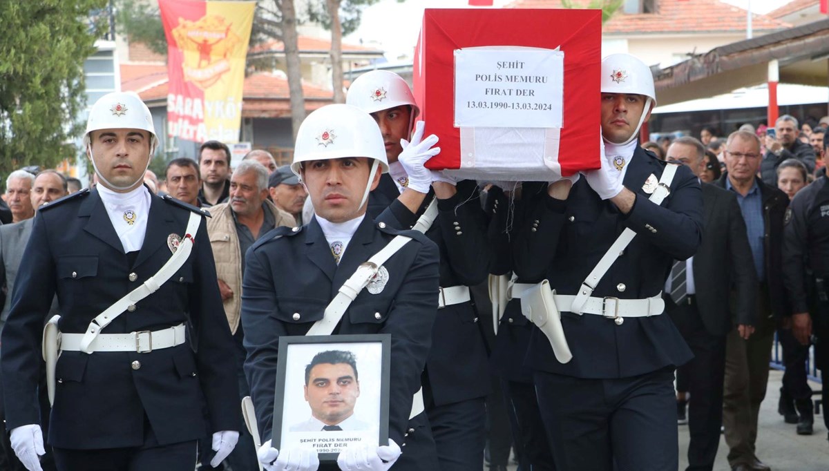 Doğum gününde şehit olan polise son veda Doğum gününde şehit olan polise son veda