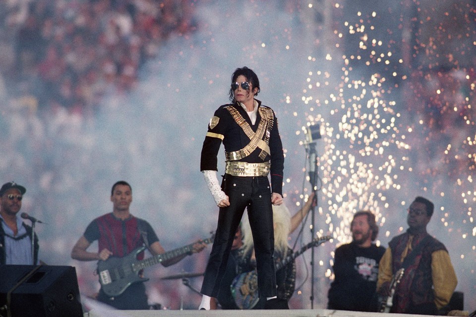 Michael Jackson'ın 1993'te sahne aldığı Super Bowl konseri.
