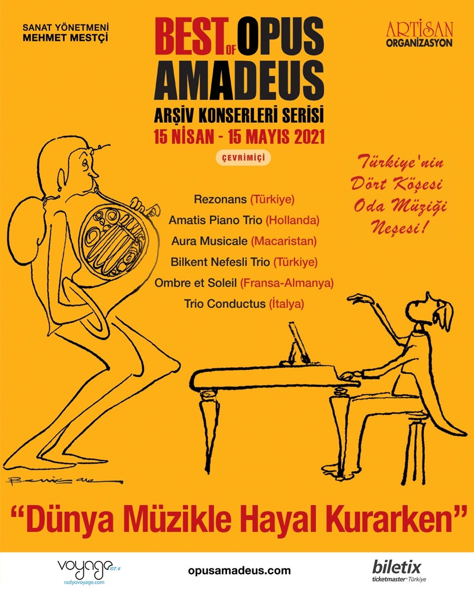 Opus Amadeus Oda Müziği Festivali kapsamında çevrim içi konserler - 1