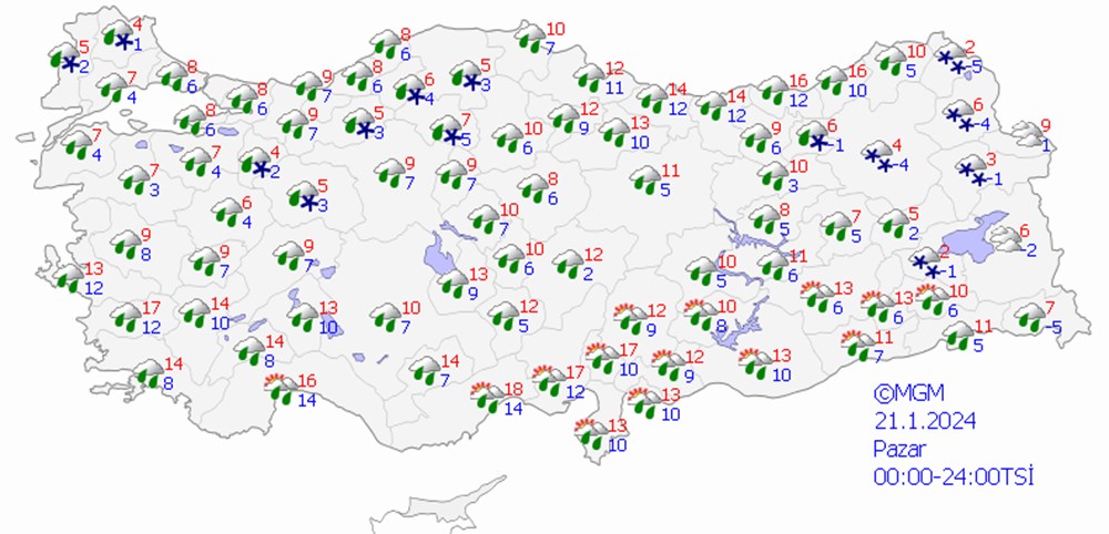Hafta sonu sıcaklık 10 derece düşecek! (Bugün hava nasıl olacak?) - 18