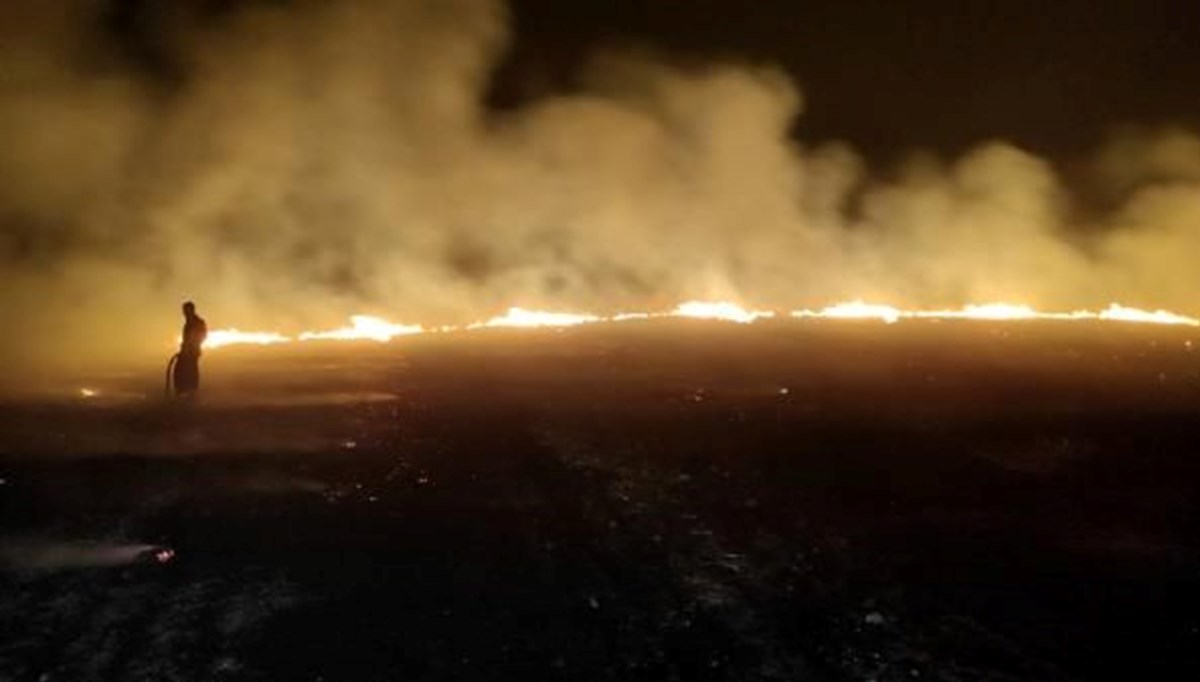 Diyarbakır'da anız yangını: 3 bin dönüm arazi zarar gördü