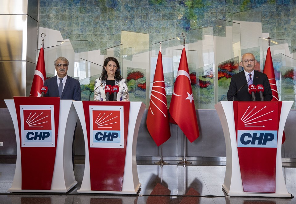 Kılıçdaroğlu, HDP Eş Genel Başkanları Pervin Buldan ve Mithat Sancar ile görüştü - 1