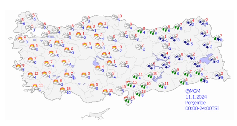 Meteorolojiden 18 il için yağmur, kar ve fırtına uyarısı (Bugün hava nasıl olacak?) - 20