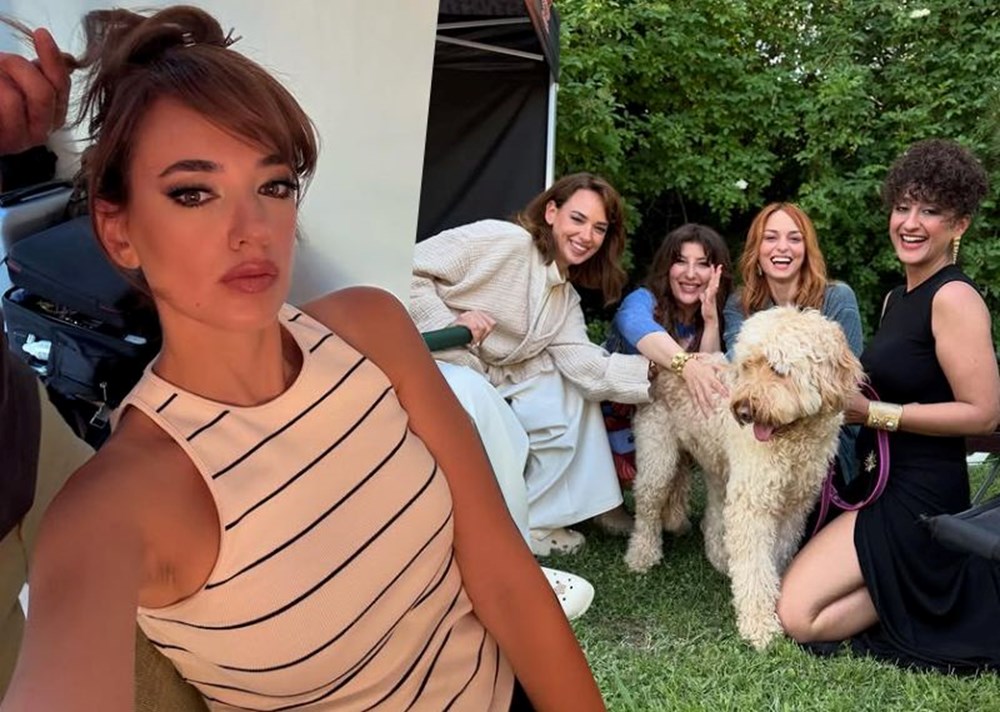 Seda Bakan'dan set kareleri: Rol arkadaşlarıyla poz verdi - 1