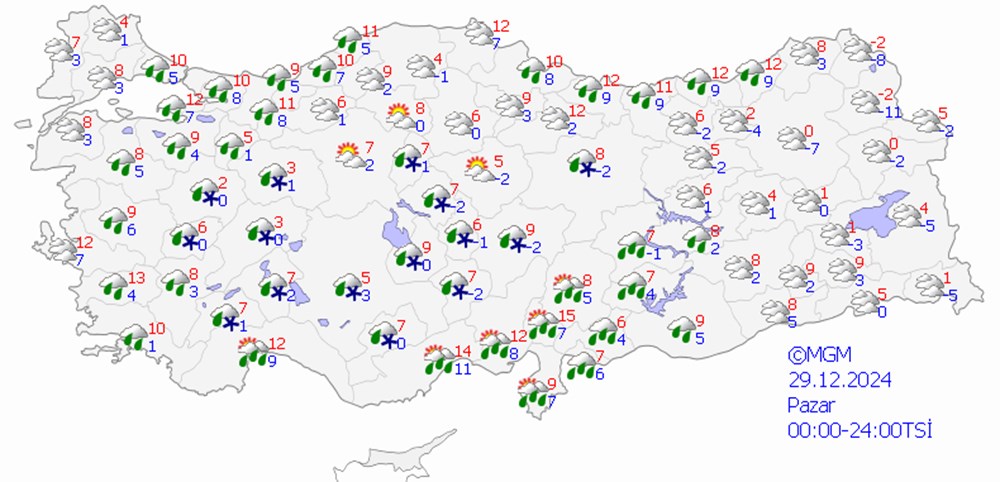 Türki̇ye soğuk havanın etkisinde: İstanbul'da sıcaklık 5 dereceye düşecek - 15