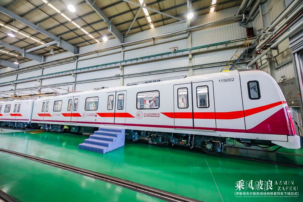 Gayrettepe-İstanbul Havalimanı Metrosu'nda ilk tren raylara indi - 5