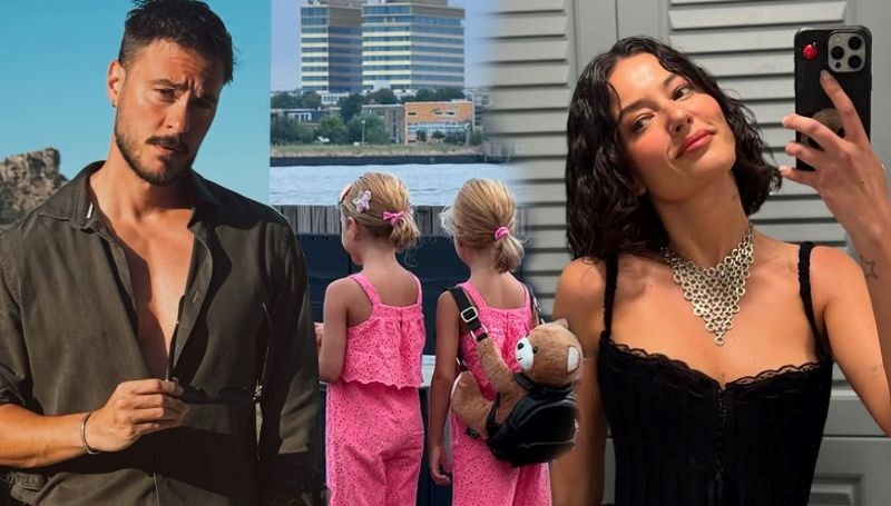 Pelin Akil ile Anıl Altan kızlarıyla Londra'da