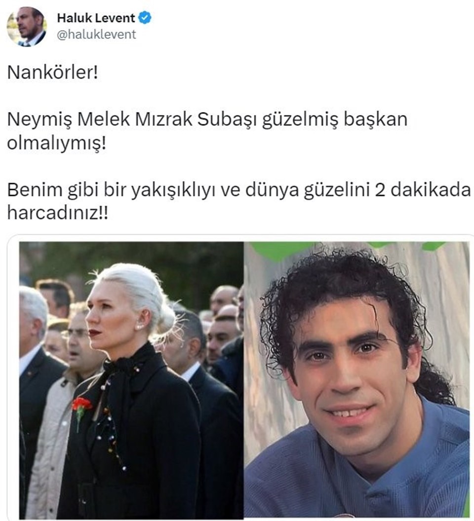 Haluk Levent’ten Melek Mızrak Subaşı paylaşımı: Nankörler! - 1