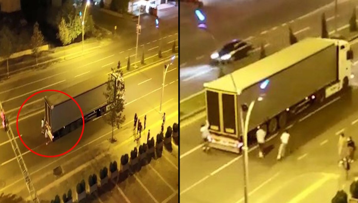 TIR arkasında patenle yolculuk: TIR’cı defalarca durdu ama gençler vazgeçmedi