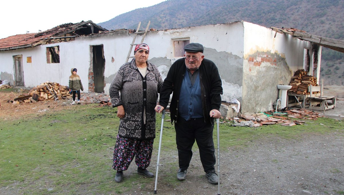 Kış günü evsiz kaldılar, gözyaşlarını tutamadı: 