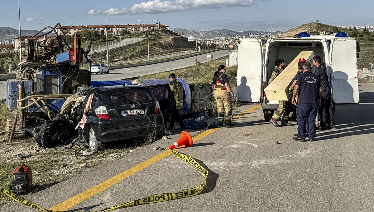 Ankara'da feci kaza: Anne ve oğlu öldü