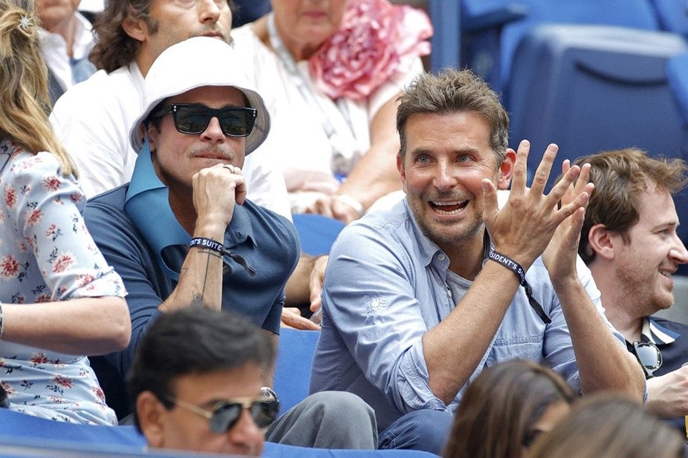 Brad Pitt ve Bradley Cooper tenis maçında - 5