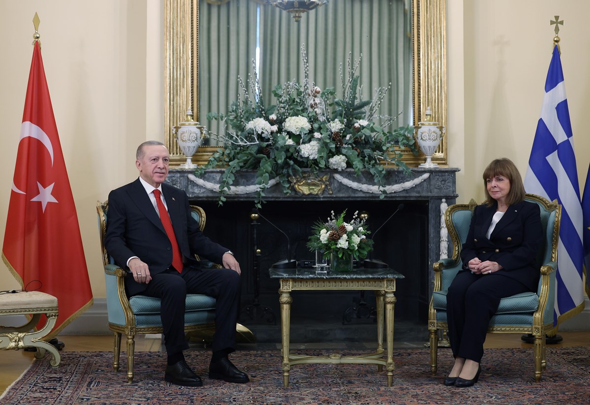 Cumhurbaşkanı Erdoğan, Cumhurbaşkanı Sakelaropulu ile Cumhurbaşkanlığı Merkezi Cumhurbaşkanı Erdoğan, Cumhurbaşkanı Sakelaropulu ile Cumhurbaşkanlığı Merkezi