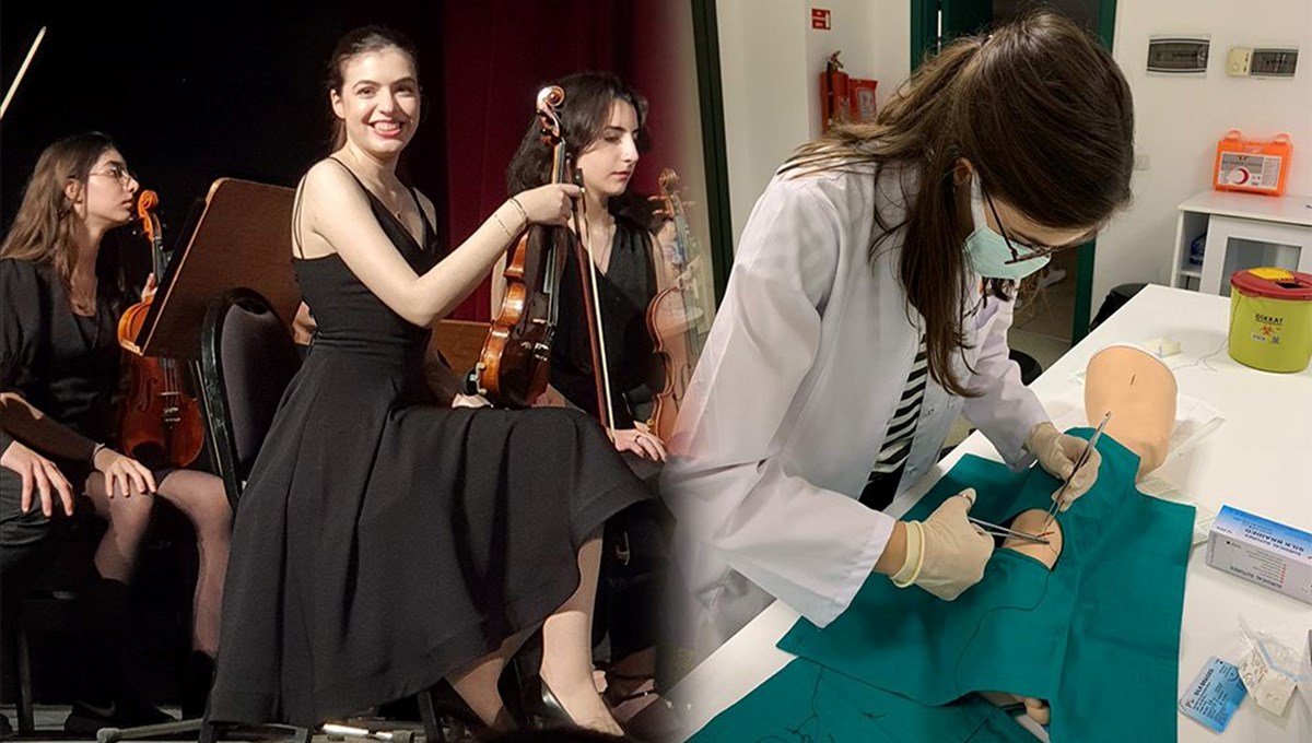 Sahnelerin keman sanatçısı İrem Sezginer doktor olmaya hazırlanıyor Sahnelerin keman sanatçısı İrem Sezginer doktor olmaya hazırlanıyor