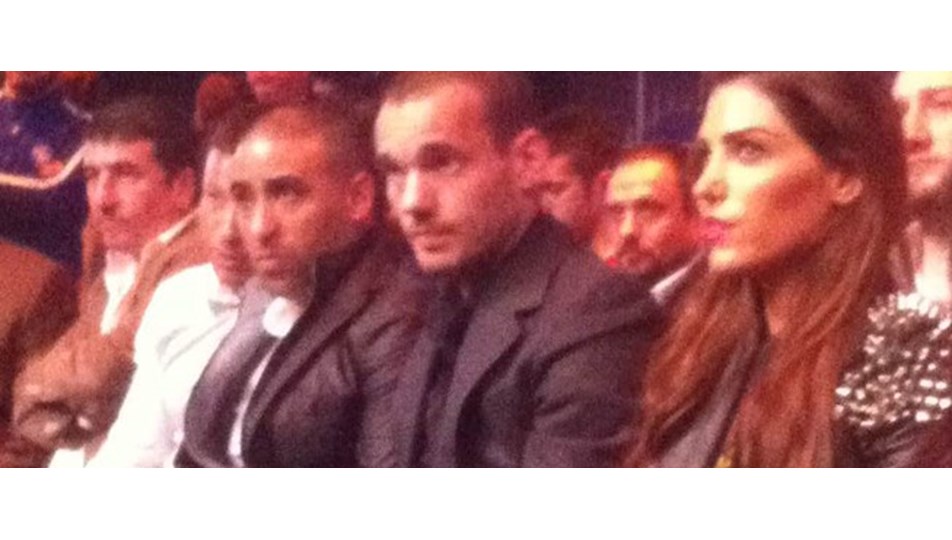 Sneijder boks maçı izledi