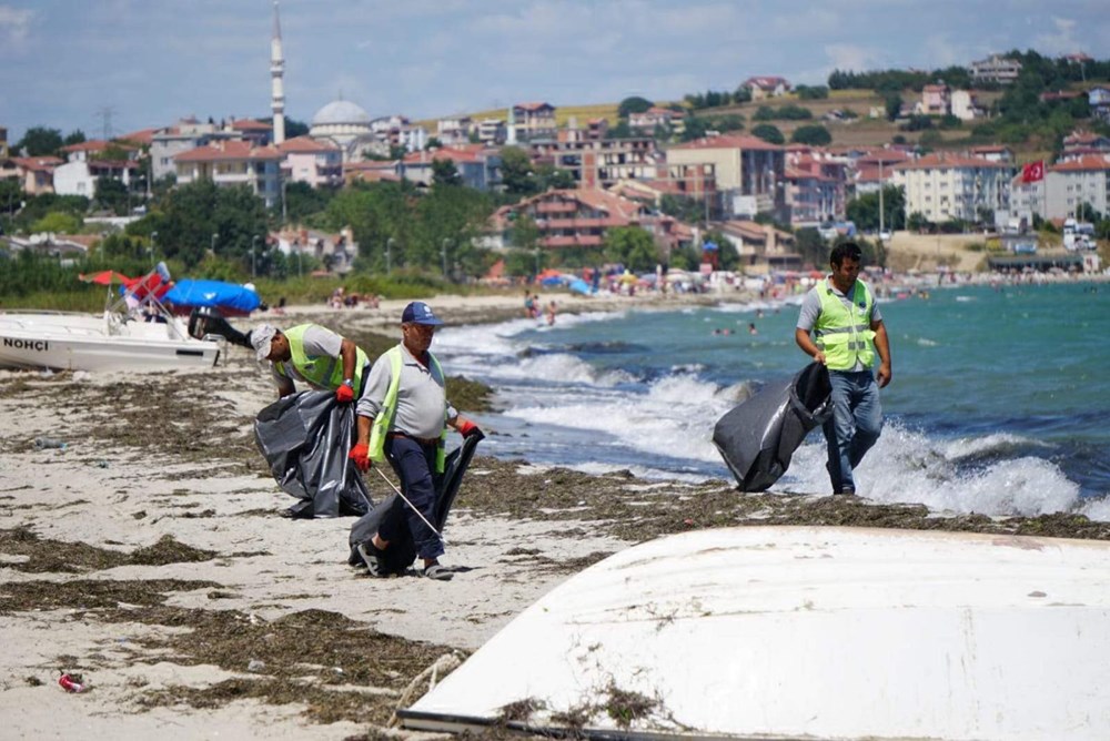 Tekirdağ'ın tatil beldesinde 500 ton çöp toplandı - 5