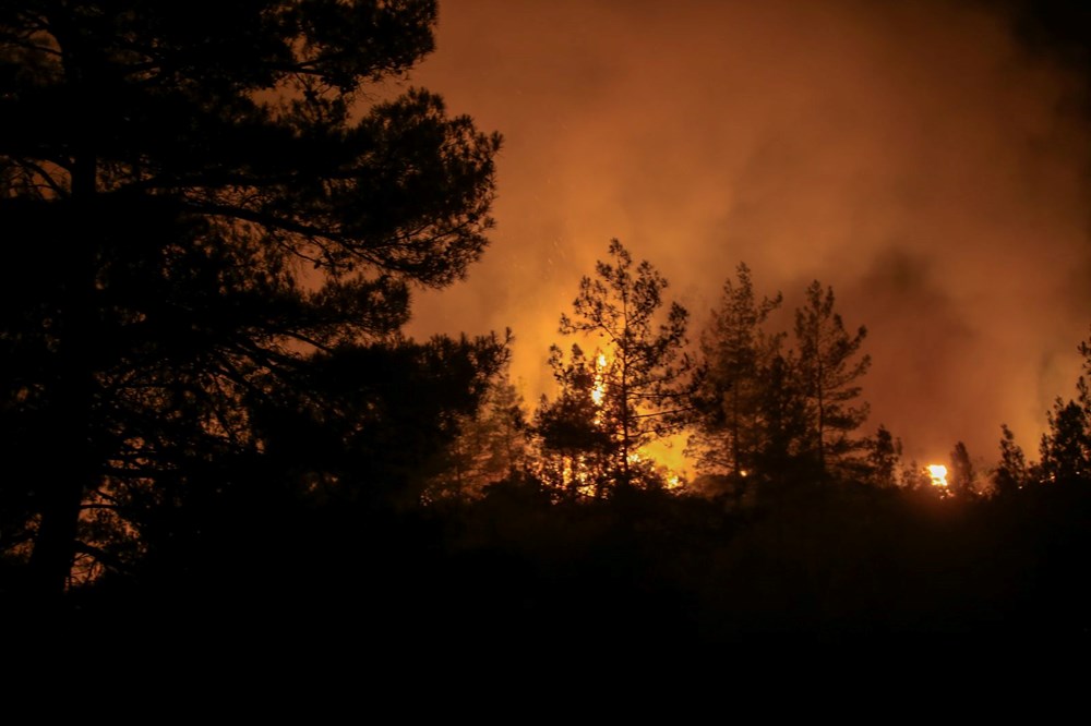 Marmaris'te orman yangını: Alevlerle mücadelede 2. gün - 57