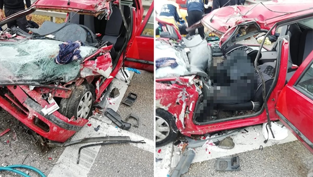 Sinop'ta otomobil, kamyona çarptı: 4 ölü Sinop'ta otomobil, kamyona çarptı: 4 ölü