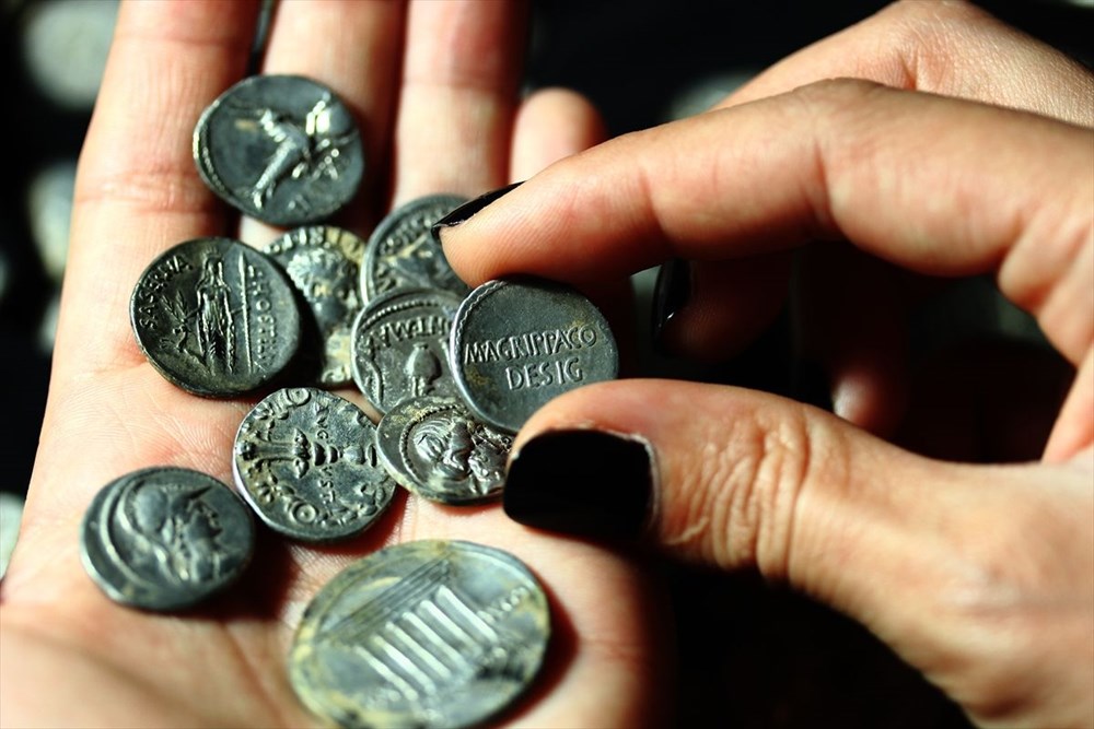 Aizanoi Antik Kenti'nde 'Roma'nın sikke koleksiyonu' bulundu - 13