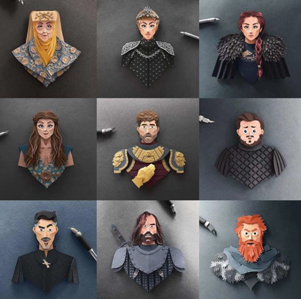 Kağıttan Game of Thrones karakterleri - 1