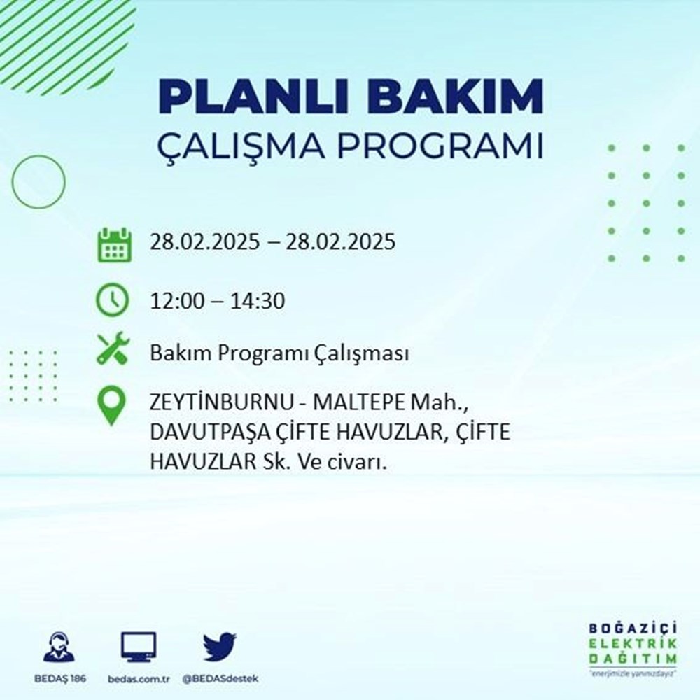 İstanbul'da Elektrikler Ne Zaman Gelecek? 21 İlçede BEDAŞ Kesinti Alarmı (28 Şubat) 134 iUt6aIjkmE6Wr UTme7fwQ