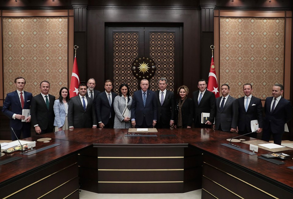 Cumhurbaşkanı Erdoğan, TÜSİAD Yönetim Kurulu üyelerini kabul etti - 1