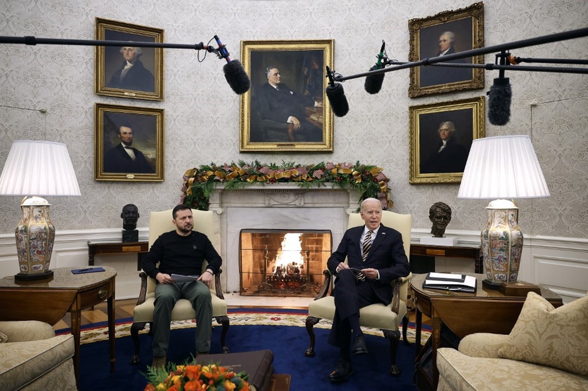 Eski ABD Başkanı Joe Biden döneminde ofisin sadeliği dikkat çekiyor.