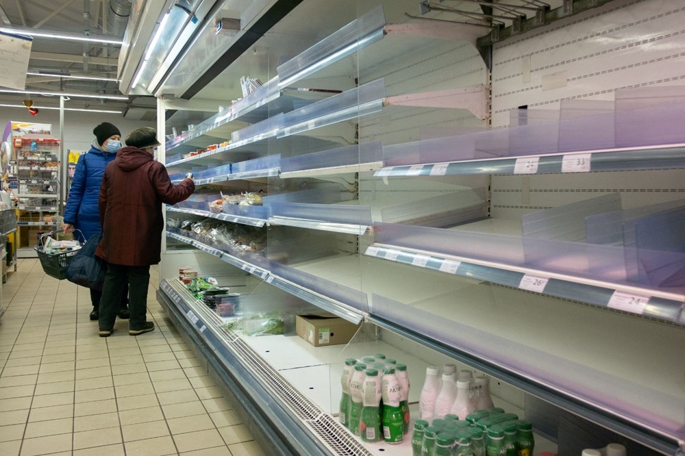 Rusya Ukrayna savaşı dünyada market raflarını boşaltıyor - 2