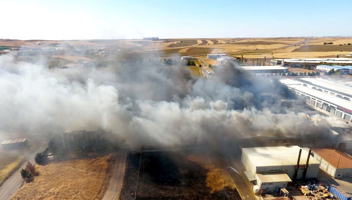 Tekirdağ'da fabrika yangını