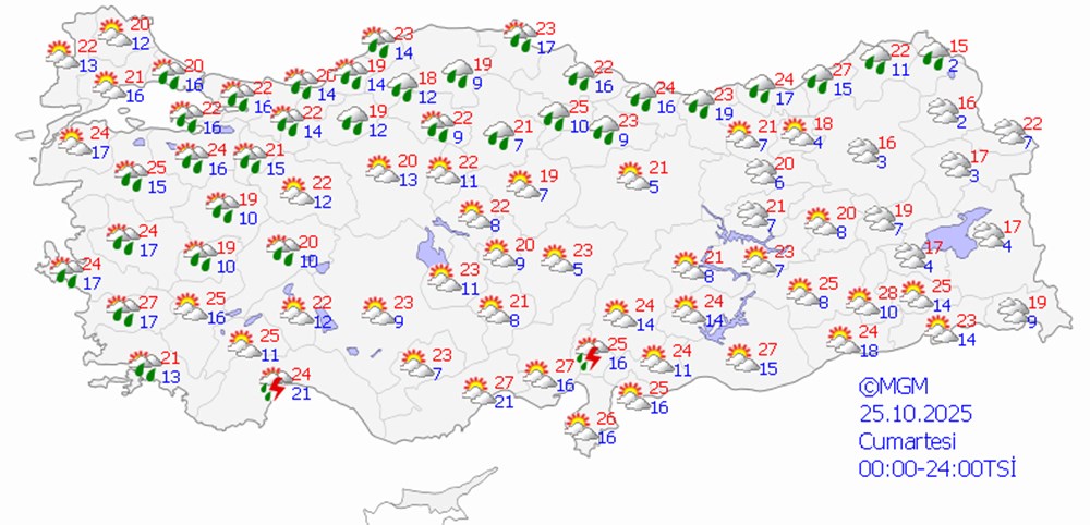Beş büyük kentte yağış var: Perşembe gününe dikkat! - 8