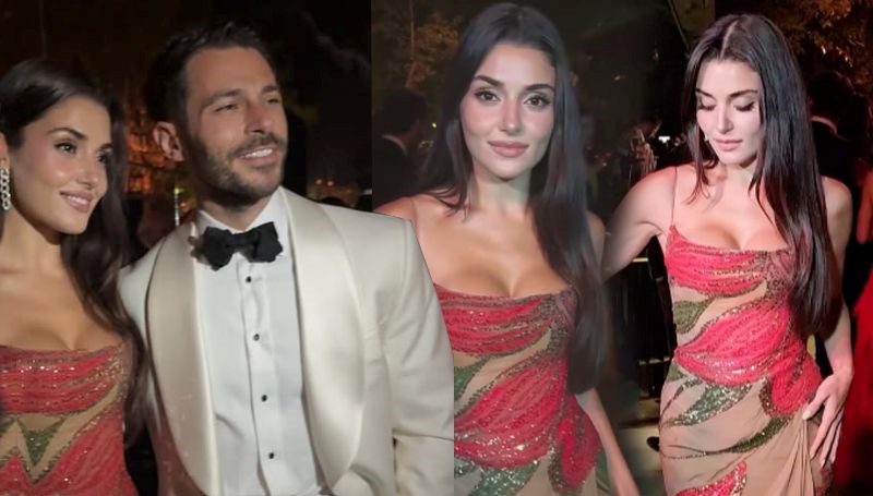 Hande Erçel Lübnan'daki düğüne damga vurdu